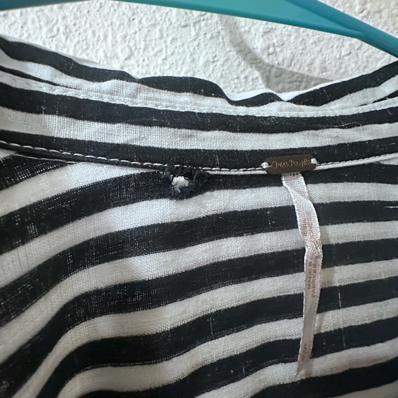 Free People Faded In The Morning Linen Blend Button Down Dress - Small Flaw* - Picture 7 of 12